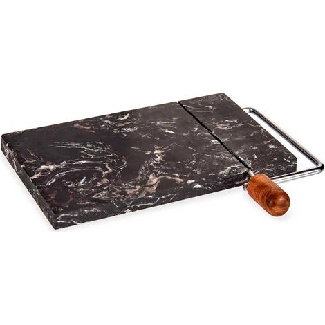 SAN IGNACIO  Tabla cortar queso marmol negro colección KINVARA (1/4)