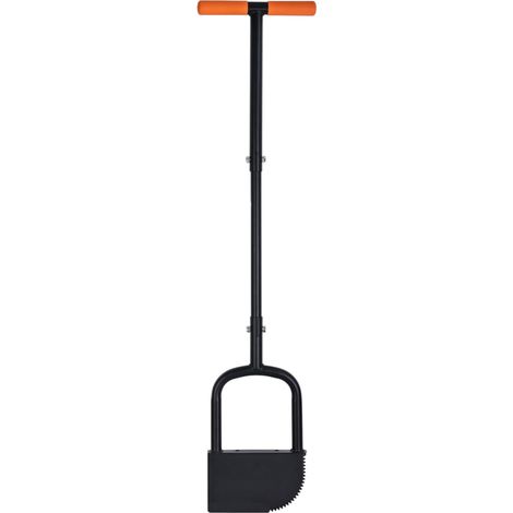 Sawtooth Edge Trimmer Lawn Tool Long Handle Lawn Edging Cutter Half Moon Saw Tooth Cutter Height Adjustable (1/4)