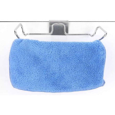 QAZQA Support de Sac Poubelle Suspendu, Support Rangement Multifonctionnel pour Cintre en Acier Inoxydable, Serviette Poubelle, Organisateur de Déchets pour Cuisine, Garde-Manger, Garage, Salle de Bai