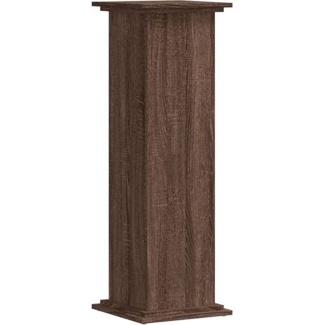 Portavaso per fiori marrone 33 x 33 x 100 cm in legno ingegnerizzato marrone 020045173