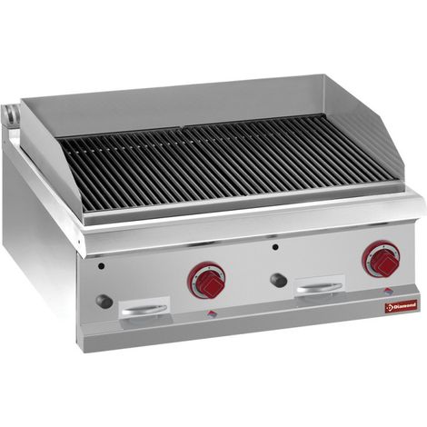 Grill pierre de lave en fonte -module1/1 - Diamond (1/4)