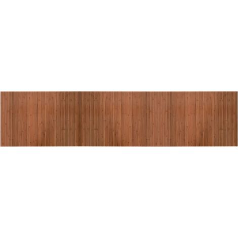 Teppich Rechteckig Braun 70x300 cm Bambus vidaXL