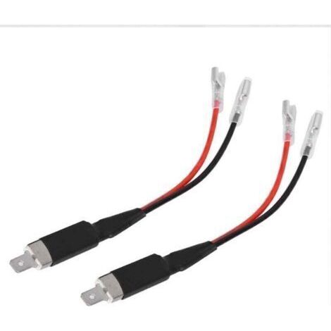 Câble de conversion H1 LED, 2 pièces H1 LED connecteur de câblage de conversion unique adaptateur de support de câble pour ampoules de phare LED
