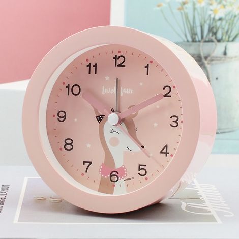 MINKUROW - Reloj De Mesa Con Diseño De Ciervo, Silencioso, Silencioso, Sin Tictac, Reloj De Cuarzo Decorativo Con Diseño De Ciervo, Funciona Con Pilas, Reloj De 3,7 Pulgadas Para Sala De Estar, Sala D (1/3)
