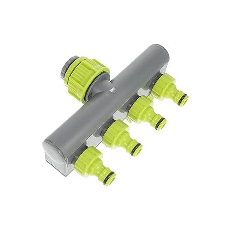4-Wege-Y-Verbinder für Bewässerungsschläuche und Adapter für Gartenschlauchauffangbehälter.