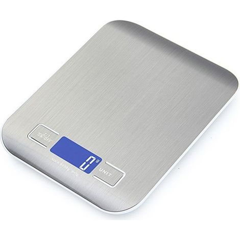 Balance de cuisine électronique de haute précision, 5000 g/1 g, avec écran LCD rétroéclairé, adaptée à la transformation des aliments