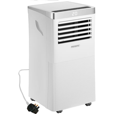 MONZANA® Portable Air Conditioner 4-in-1 with Remote Control, Exhaust Hose, 7000 BTU, Sleep Mode, Cooling System & Dehumidifier