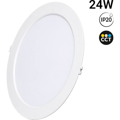 Downlight LED Circular Empotrable - 3CCT - 24W - 110 Lm/W -