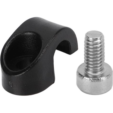 Colliers de serrage en U pour câbles de freins de vélo, clips en C pour dérailleurs, en plastique noir, pour VTT et vélo de route. (1/4)