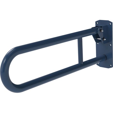 Nymas NymaPRO Stainless Steel Lift and Lock Hinged Grab Rail 650mm Length - Dark Blue (1/2)