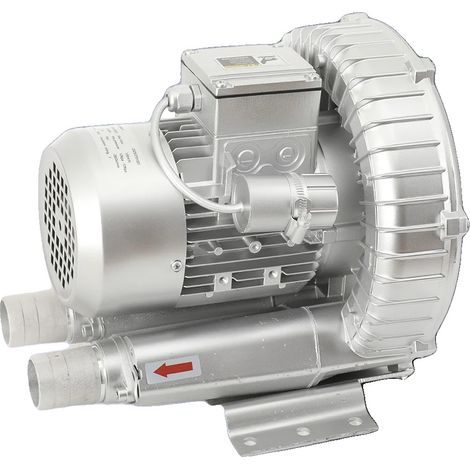 Soplador centrífugo, potencia de 550 W, voltaje de 200 V, frecuencia de 50 Hz, presión sin comprimir de 120 mbar, presión de vacío nominal de -110 mbar. (1/5)