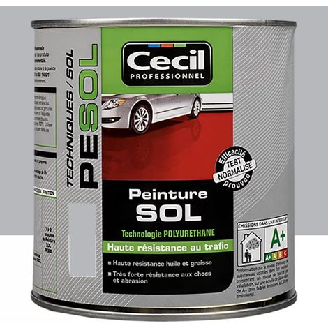 Peinture sol Cécil Professionnel PE SOL Gris clair 0,5 L (1/2)