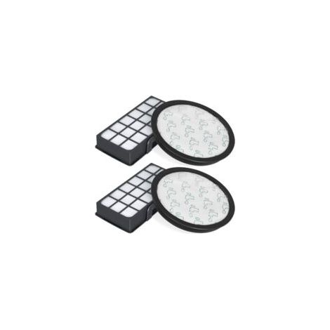 Dos juegos de filtros HEPA para aspiradoras Rowenta Silence Force Cyclonic 4AAAA RO7647EA, RO7663EA, RO7676EA, RO7681EA (modelo RO76xx), repuestos de filtro ZR903701. - Crezuo (1/4)