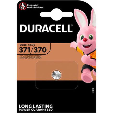 Duracell modelo 371 370 pila botón de óxido de plata 1,5 voltios