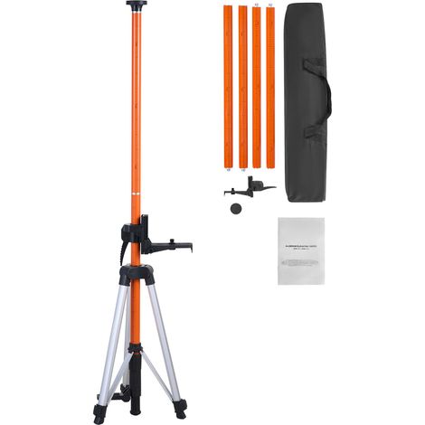 Trépied de Niveau Laser, Hauteur Réglable 1040-3400 mm, Filetage 10,2 cm-20 et 20,3 cm-11. (1/5)
