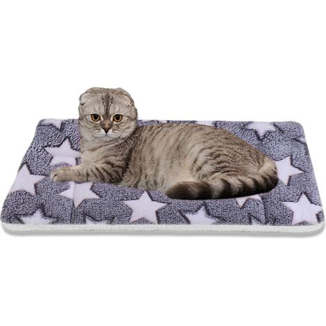 Coussin Pour Animaux - Couverture Flanelle Douce Et Chaude Avec Doublure Peluche - Idéal Pour Chien Et Chat - 50 x 60 cm - 1 Pièce (1/5)