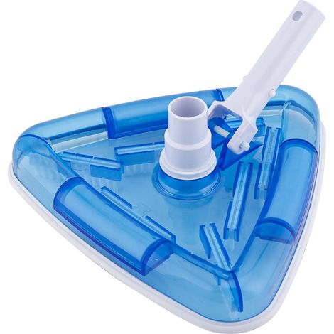 ZHIJIA PREMIUM Tête d'aspirateur triangulaire transparente pour piscine - Tuyau 1,25" et 1,5" (1/4)