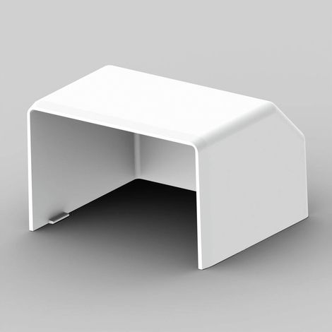 Embout pour goulotte électrique PVC blanc 60 x 40 mm – Accessoire pour chantiers humides – Installation rapide et facile – Kopos