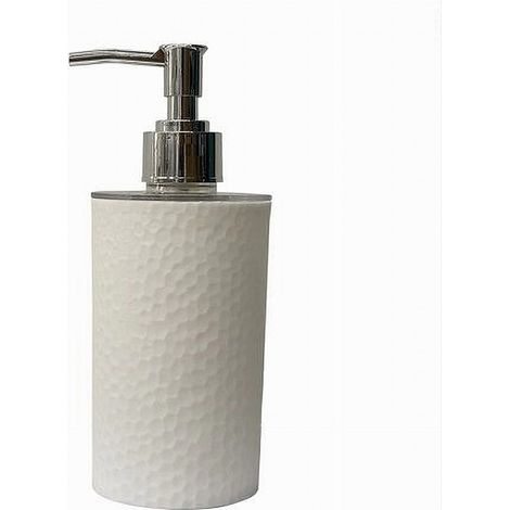 Cleafe - Dispenser Sapone Liquido Lavandino Bianco Lavorato Arredo Accessorio Bagno 79173 - (1/2)