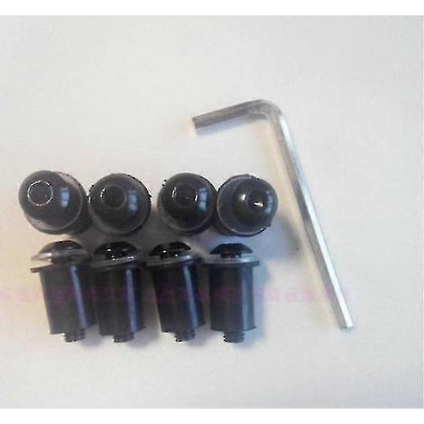 Nuevos deflectores de parabrisas para motocicleta, tornillos para parabrisas para Suzuki Katana 600 750 Gsx600f Gsx750f Gsx 600f 750f 1998-2008 (tornillos negros) (1/5)