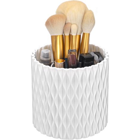 Rangement Maquillage,Organisateur Maquillage,Organisateur Salle de Bain,rangement rotatif à 360°, adapté pour la coiffeuse, la chambre à coucher et la salle de bains (individuel) (1/5)