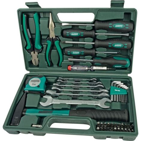 BRÜDER MANNESMANN M29032 COFFRE À OUTILS 47 PIÈCES (1/5)