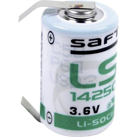 Pile spéciale 1/2 LR6 (AA) lithium Saft LS14250CLG cosses à souder en U 3.6 V 1200 mAh 1 pc(s)