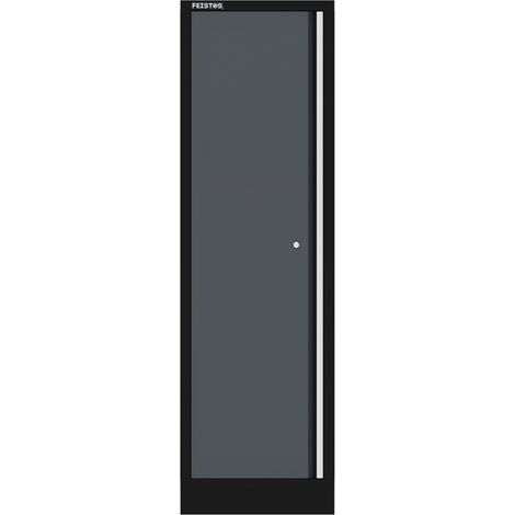 FEISTOS Werkstatteinrichtung  Flügeltür Hochschrank Apollo Solo 1  Grau/Schwarz  46x60x200 cm