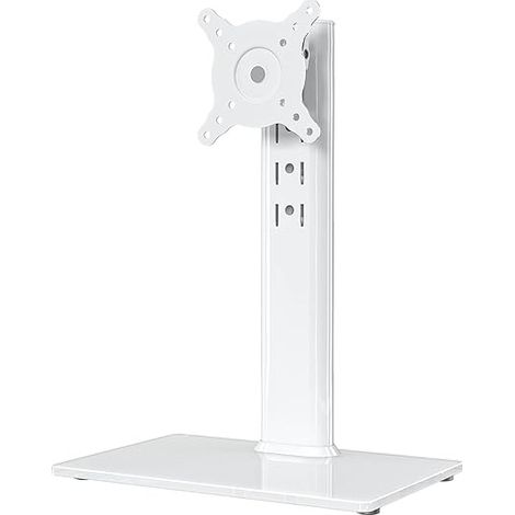 Support de Bureau sur Pied à écran Unique LCD pour écran de 13 Pouce à 32 Pouce avec émerillon, Hauteur réglable, Rotation, supporte Un écran jusqu'à 35kgs (1/5)