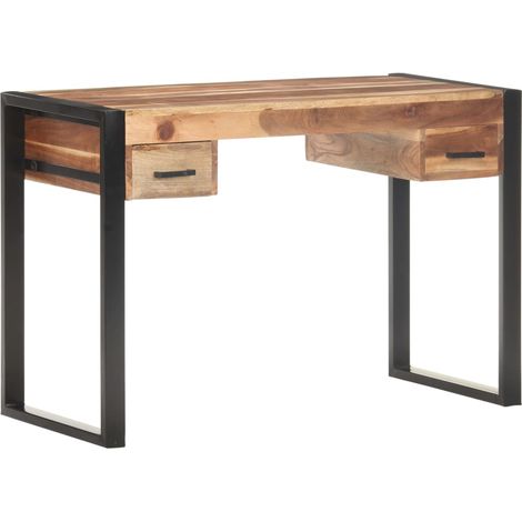 Schreibtisch 110x50x76 cm Massivholz