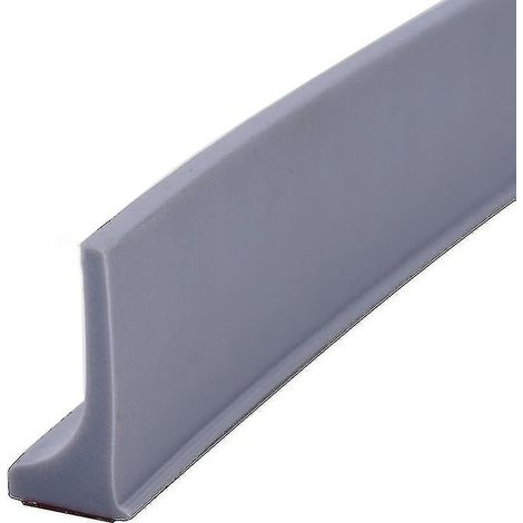 Barrière de douche en silicone, joint d'étanchéité pour salle de bain, bande de rétention d'eau, séparation sèche/humide. Taille : Gris, 100 cm. (1/3)