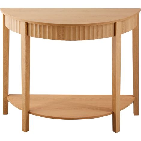 Consolle arrotondata con effetto ondulato a 2 livelli, altezza 76 cm – BOLOGNE