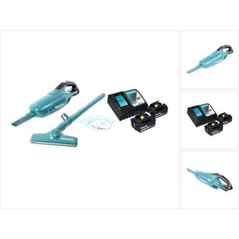 Aspiratore a batteria Makita DCL 182 RG 18 V + 2x batteria ricaricabile 6,0 Ah + caricabatterie (1/5)