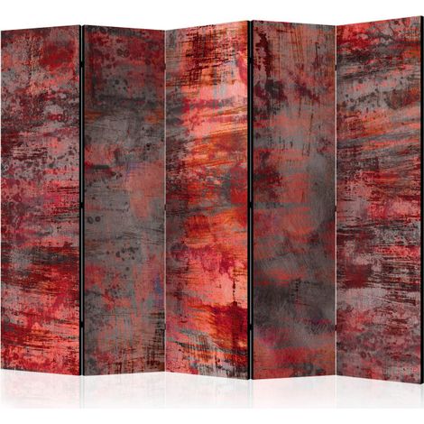Paravent 5 Volets "Red Metal" 172x225cm (1/2)