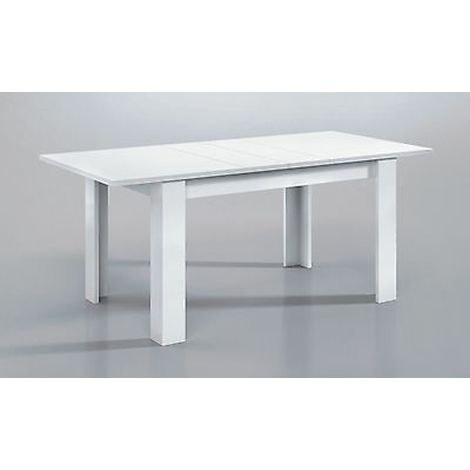 Pegane – Table extensible rectangulaire salle à manger blanc Artik – 78 x 140-190 x 90 cm – 6 places – Poids 42.24 kg