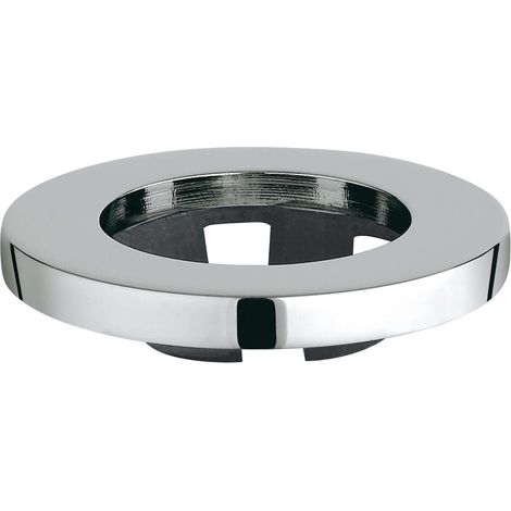 Grohe – Plaque chromée métal 55 mm – Diamètre intérieur 34,5 mm – Compatible robinets mono-trou – Installation propre et esthétique
