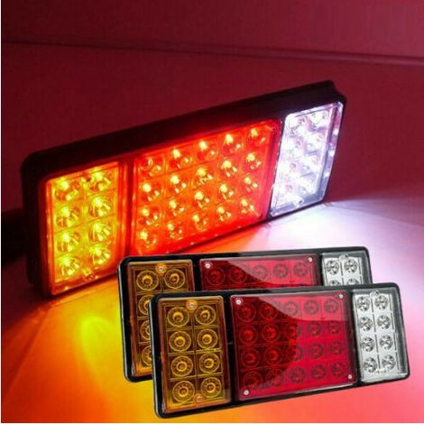 LED-Rückleuchten-Set mit 4 Funktionen – 12 V – für Anhänger, Wohnwagen und landwirtschaftliche Fahrzeuge