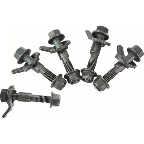 Kit de Carrossage Réglable de 5 Pièces de 12mm, Kit d'alignement des Roues en Acier avec écrou de Verrouillage et Joint Antidérapant, Idéal pour la Plupart des Véhicules (1/5)
