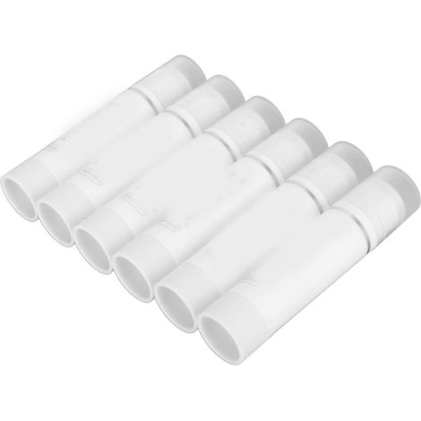 Lot de 6 stylos de peinture blanche séchage rapide lavable couleurs vives, faciles à utiliser pour coloriage dessin gribouillage. (1/5)