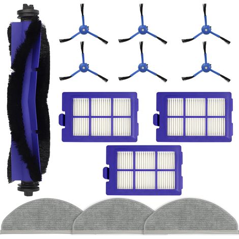 Kit d'accessoires de 13 pièces pour aspirateur robot hybride Eufy RoboVac X8/X8, brosse latérale, filtre, tampons de vadrouille (1/5)