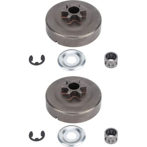 Lot de 2 pignons de Tambour d\'embrayage pour tronçonneuse STIHL 017 018 021 023 025 MS170 MS180 MS210 MS230 MS250 1123 640 2003