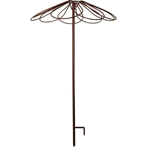 3646 Louis Mulino Giardino Ombrellone con 9 Petali Antico Ferro Metallo Invecchiato 250 cm (1/2)