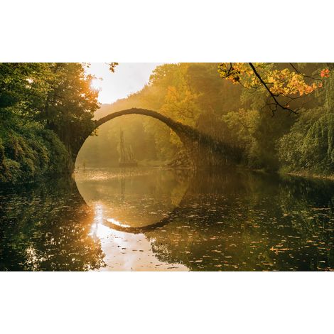 Papier peint panoramique naturel,romantique Pont du Diable (1/4)