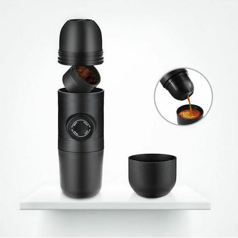 Cafetière Manuelle De 70 Ml portable pour campar randonnéeCafetière portative mini cafetière à café moulu machine à expresso Cafetière manuelle (1/5)