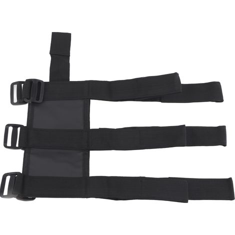 GARRYFIZH Support de fixation pour extincteur de voiture avec sangle réglable pour Jeep Wrangler TJ YJ JK CJ, noir