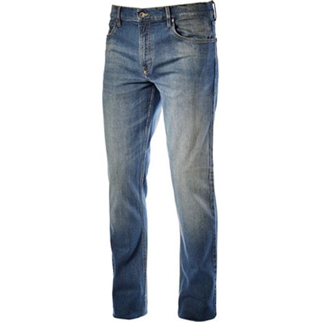 Diadora – Pantalon de travail denim 5 poches – 98% coton, 2% élasthanne – Coupe slim – Renforts rivetés pour durabilité – Taille 40 (1/10)
