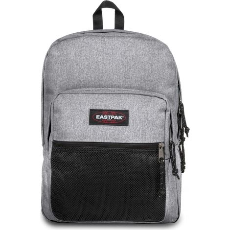 EASTPAK Pinnacle Rucksack 38L (42 x 32 x 25,5 cm), Extra großer Schul- & Freizeitrucksack, robuster Multi-Fach Rucksack mit Organizer und gepolsterten Trägern - SUNDAY GREY
