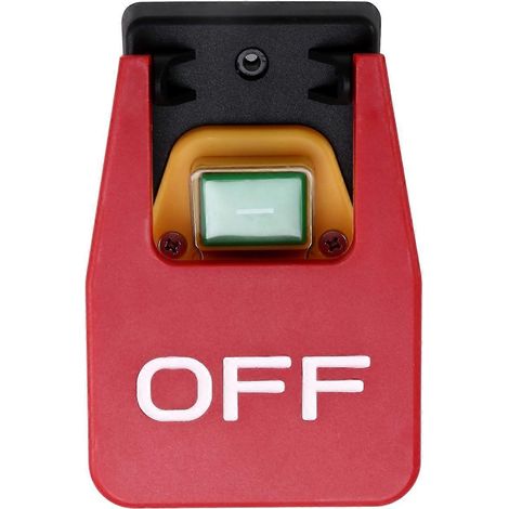 Interrupteurs à bouton-poussoir électromagnétiques YH02-A à 5 broches, 16 A AC250 V, étanches IP55, pour machines et outils de jardin. (1/5)