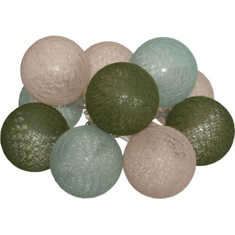 Batería Garland Led 10 bolas Army D6 - Atmosphera créateur d'intérieur