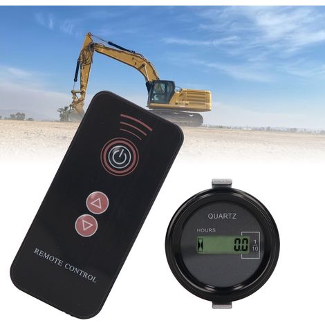 Minuteur électronique LCD à télécommande, 12V-36V, pour tracteurs, mini-motoculteurs, repiqueuses de riz, broyeurs de bois, excavatrices, minuteries industrielles, affichage numérique, minuterie cumul (1/5)